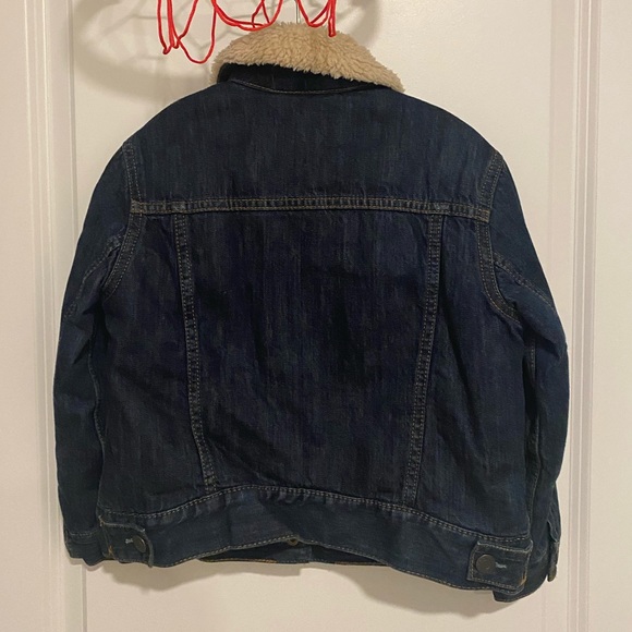 GAP Boys Sherpa Fully Lined Denim Jacket XS - Picture 5 of 5